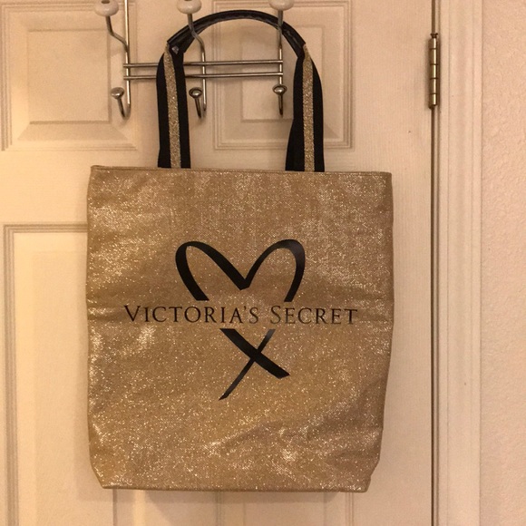 Victoria’s Secret Gold Tote - Picture 1 of 2